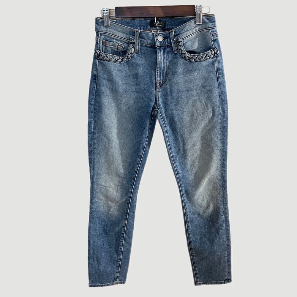 7 For All Mankind The Ankle Skinny Jeans Size 27
